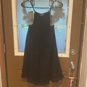 Black lace dress